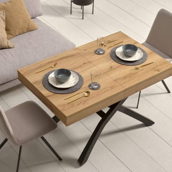 mesa de comedor con motor en madera