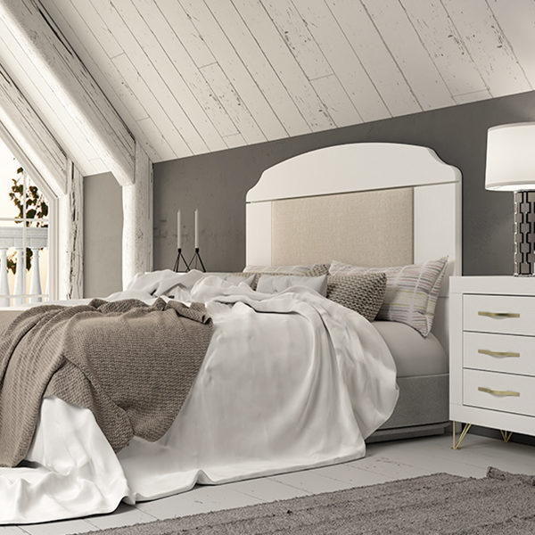 Dormitorio de matrimonio estilo moderno y sencillo
