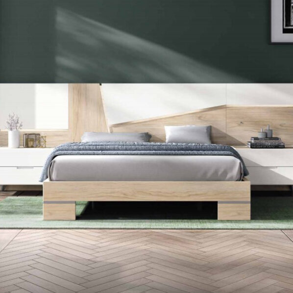 Dormitorio moderno con luz led