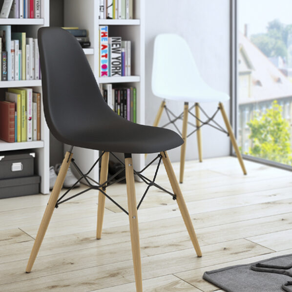 Silla con patas de madera Munich