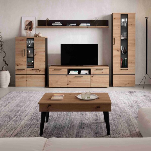 Composición mueble de salón dos vitrinas 101