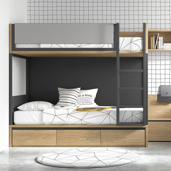 Litera moderna de madera