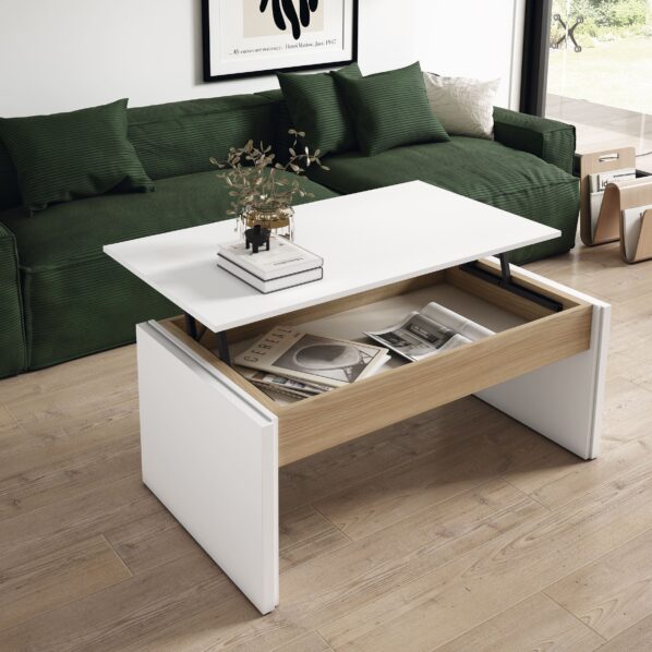 Mesa de Centro Elevable de Estilo Nórdico